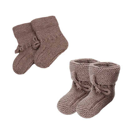 Hand Knitted Baby Wool Bootie Socks