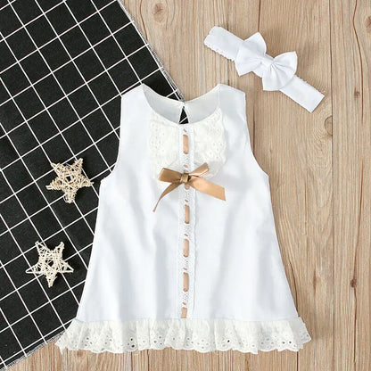 Baby Girl White Princess Lace Dress