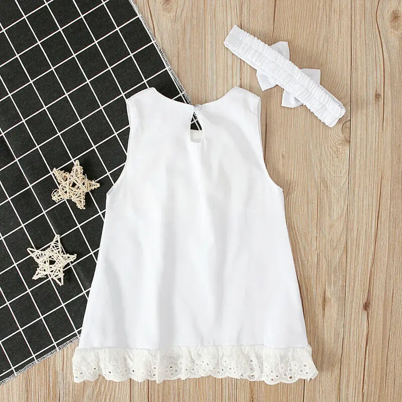 Baby Girl White Princess Lace Dress