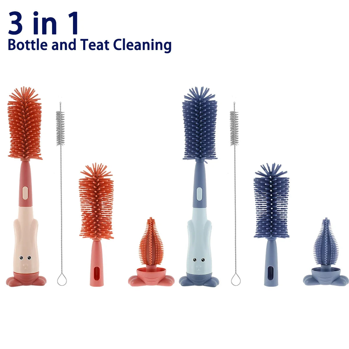 3 In 1 Baby Bottle Brush Set