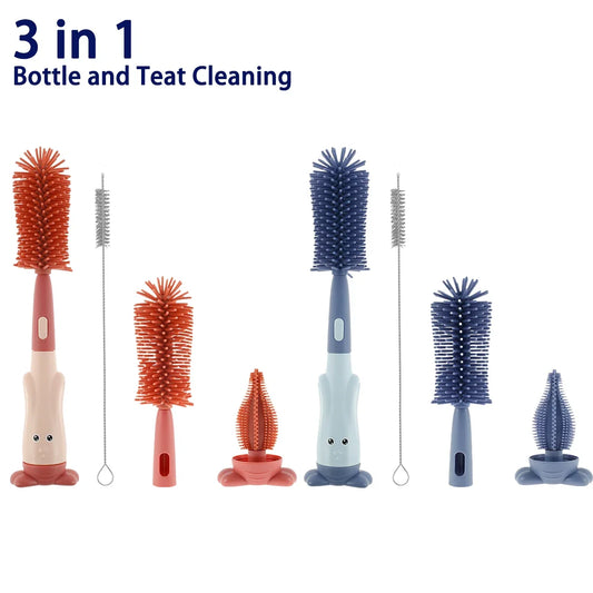 3 In 1 Baby Bottle Brush Set