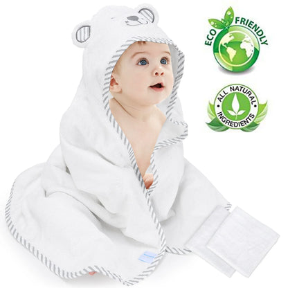 Organic Bamboo Baby Hooded Towel