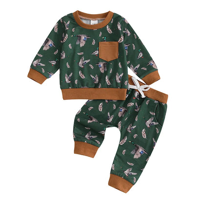 Adorable Toddler Cozy Sweatshirt And Pants Set