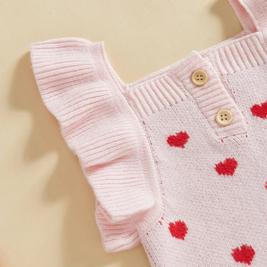 Adorable Toddler Valentines Day Romper