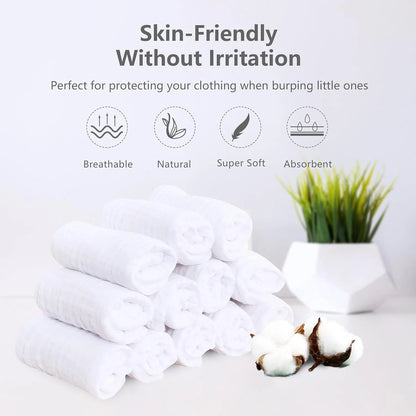 12 pack 100% Cotton Large Baby Towels