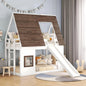 Twin Over Twin House Bunk Bed Frame