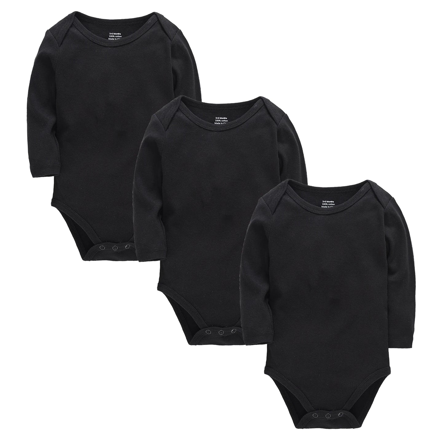 3 Pcs Baby Bodysuits Long Sleeve