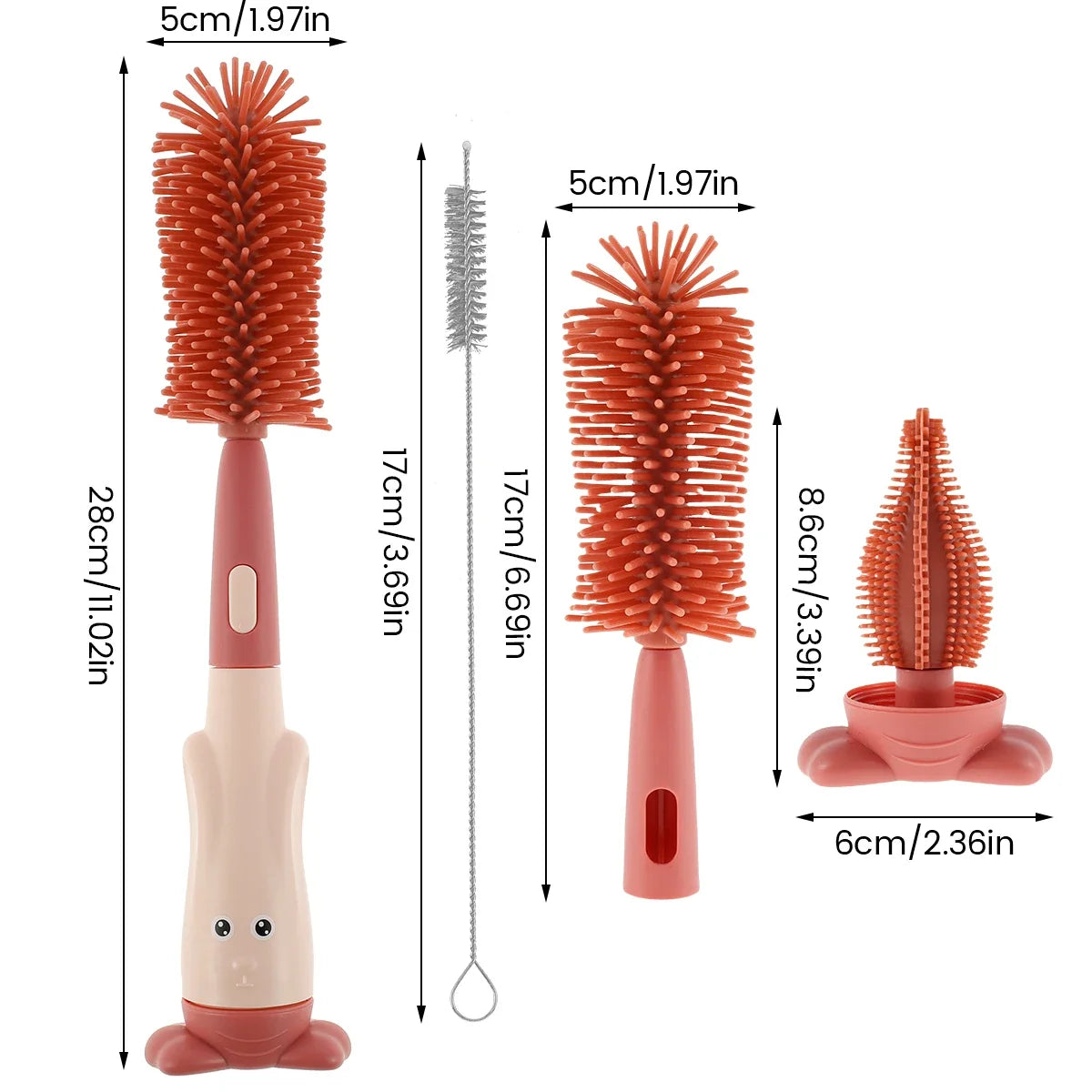 3 In 1 Baby Bottle Brush Set