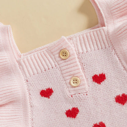 Adorable Toddler Valentines Day Romper