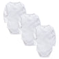 3 Pcs Baby Bodysuits Long Sleeve