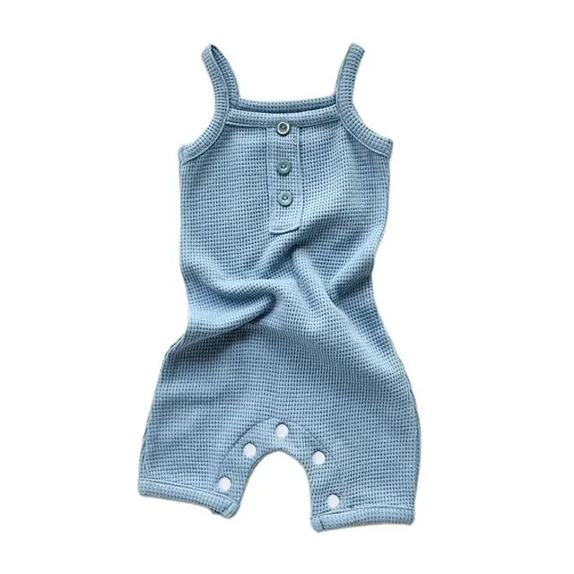 Baby Waffle Summer Cotton Romper